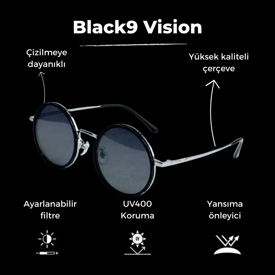 Black9: Slim Güneş Gözlüğü